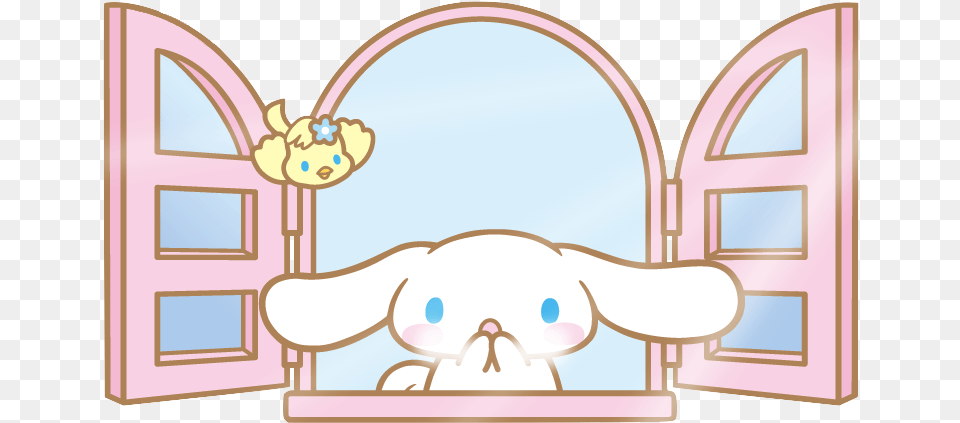 Cinnamon Roll Sanrio, Door, Crib, Furniture, Infant Bed Png Image