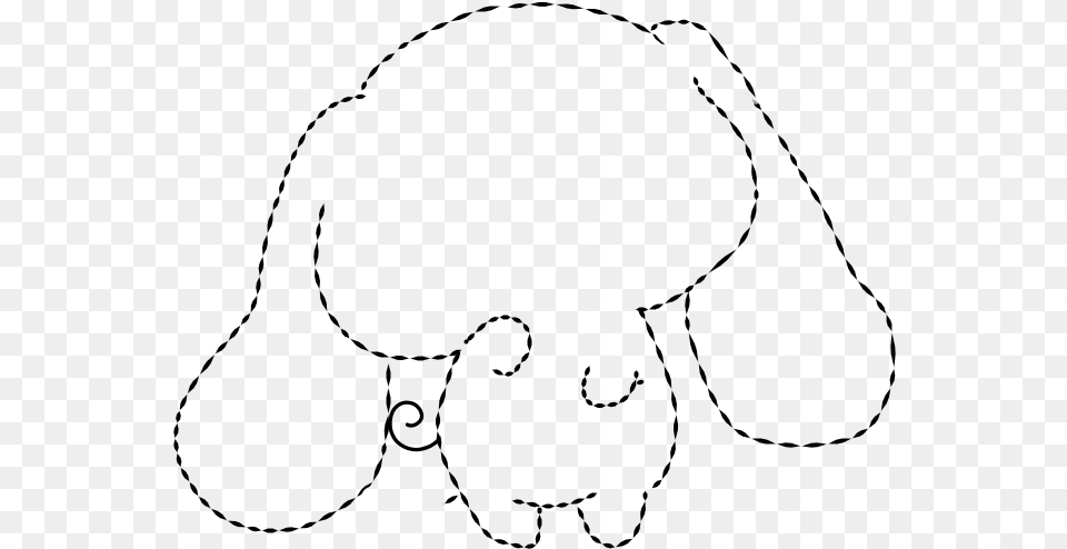 Cinnamoroll Line Art, Gray Free Transparent Png