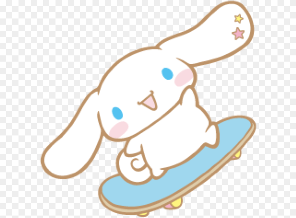 Cinnamoroll Sanrio Hellokitty Bunny Cute Soft Cinnamoroll Sanrio Characters, Skateboard, Animal, Fish, Sea Life Free Transparent Png