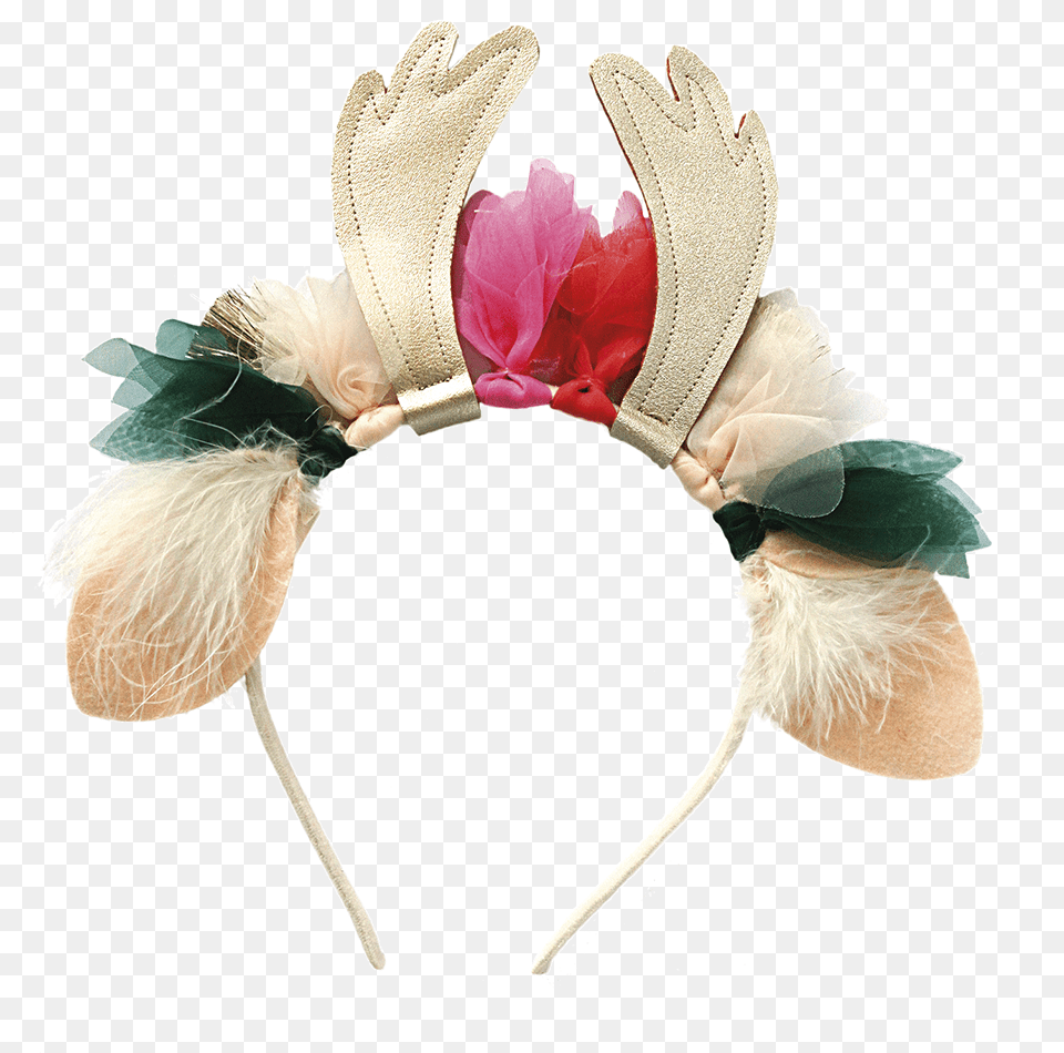 Cintillo Ciervo Floral 13 Headpiece, Accessories, Person, Clothing, Glove Png