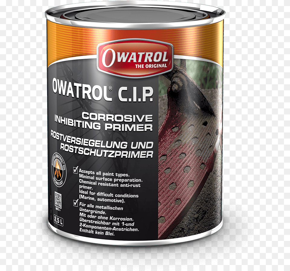 Cip Corrosive Inhibiting Primer Owatrol Cip, Tin, Can, Aluminium, Canned Goods Free Png