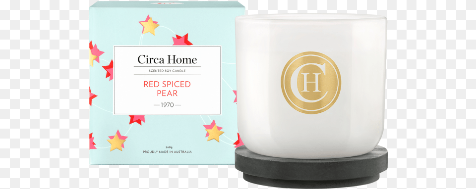 Circa Home 2016 Limited Edition 1970 Red Spiced Pear Red Spiced Pear Candle 260g By Circa Home, Paper, Bottle, Shaker Free Png