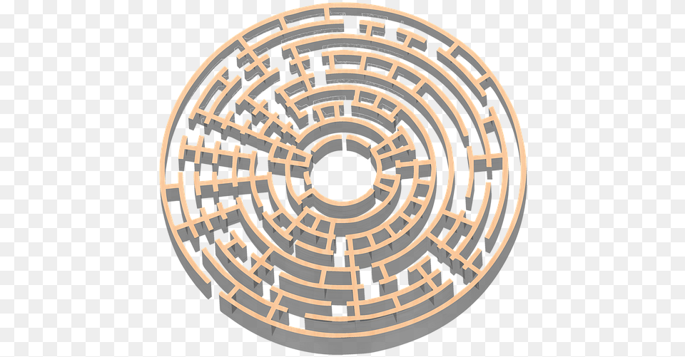 Circle, Maze Free Png