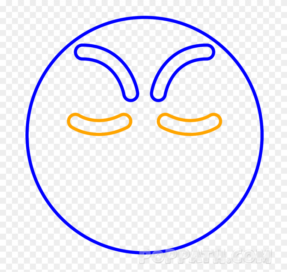 Circle, Light, Neon, Face, Head Png Image