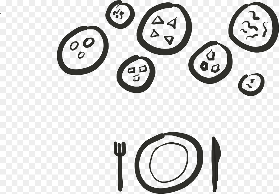 Circle, Cutlery, Symbol, Fork, Text Free Png Download