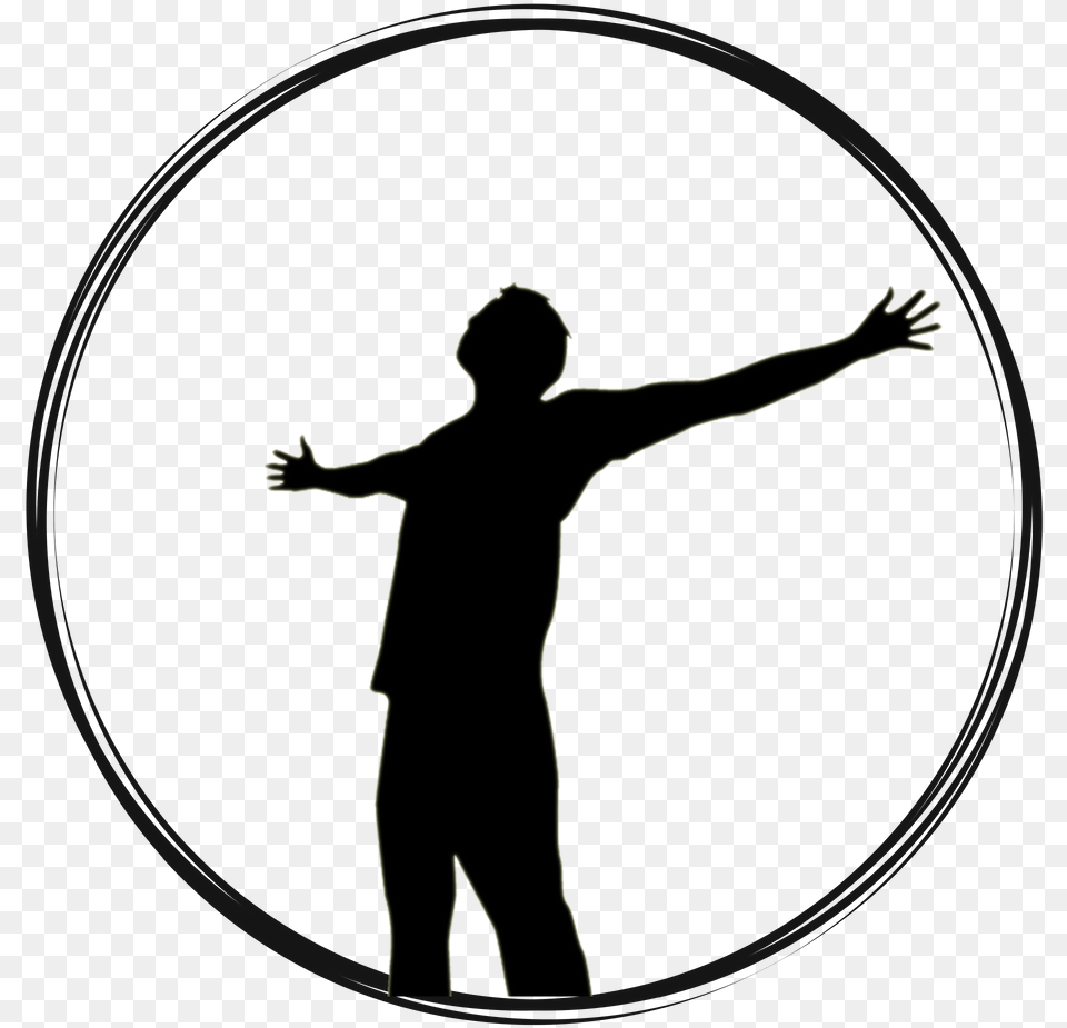 Circle, Person, Silhouette, Body Part, Hand Free Png Download
