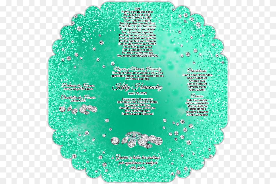 Circle, Turquoise, Accessories, Crystal, Text Free Png