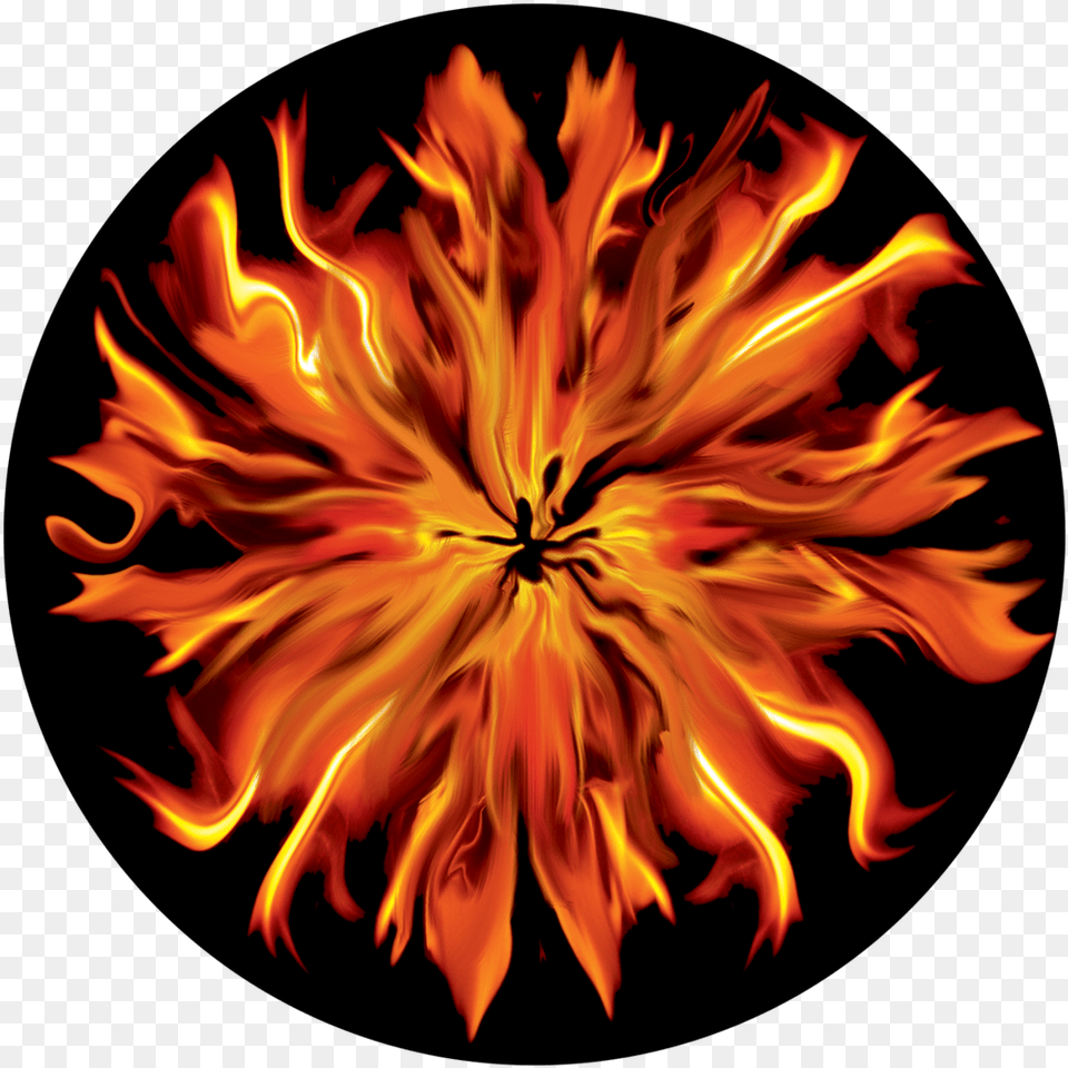 Circle, Fire, Flame, Bonfire, Pattern Free Transparent Png