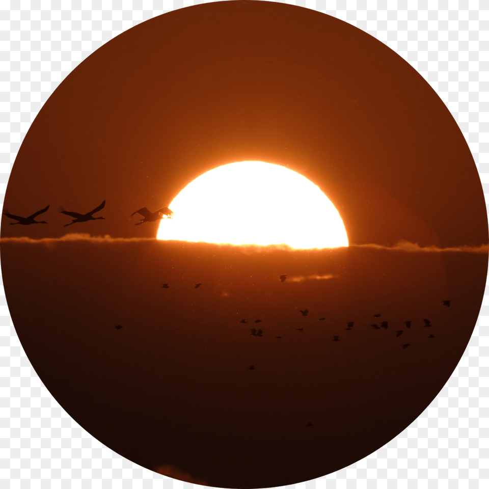Circle, Sunset, Sun, Sky, Outdoors Png