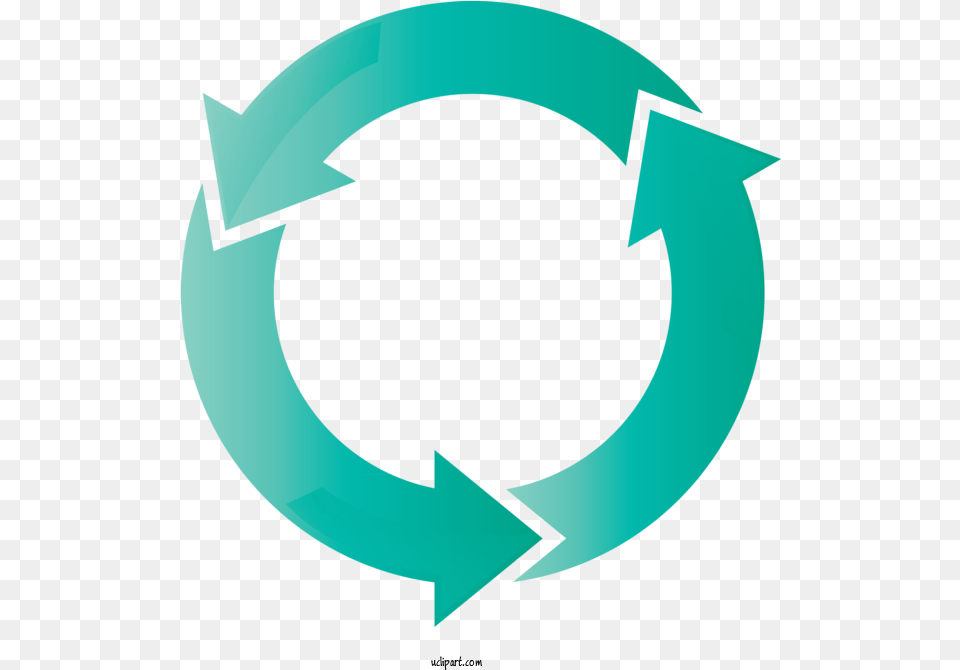 Circle Arrow Clipart Clip Art Circle Arrow Turquoise, Recycling Symbol, Symbol, Animal, Fish Free Transparent Png