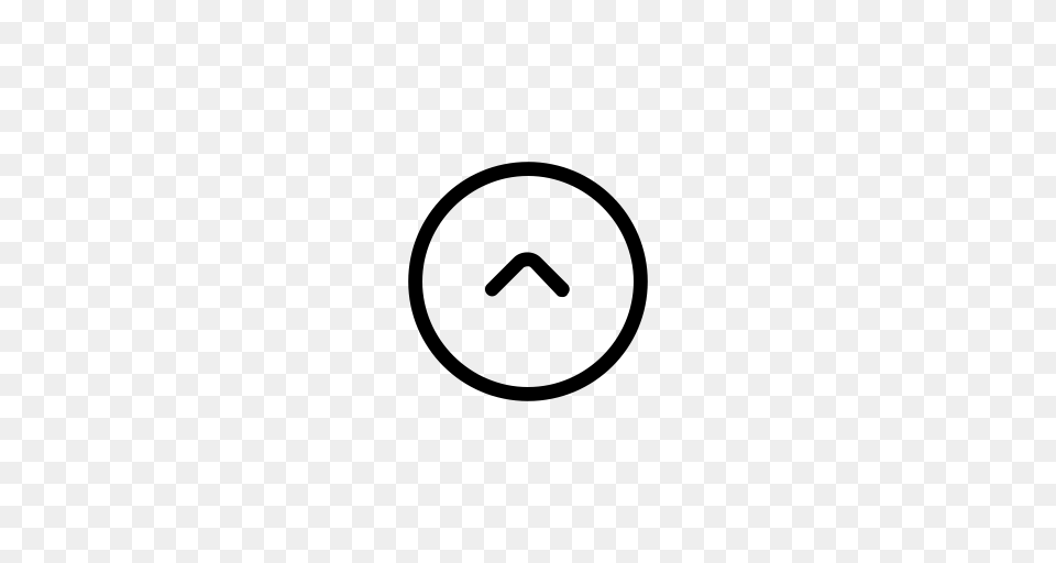 Circle Arrow Up Icon With And Vector Format For Unlimited, Gray Free Png