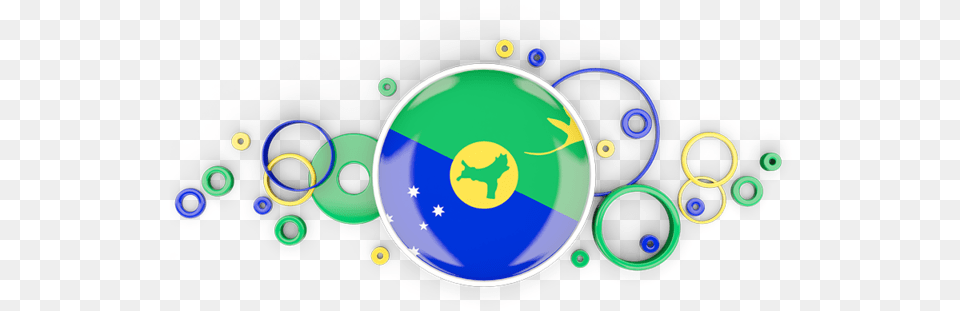 Circle Background Illustration Of Flag Christmas Island Background Uk Flag, Sphere, Art, Graphics, Disk Free Transparent Png