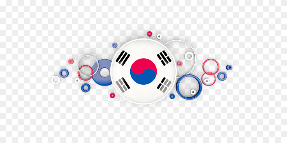 Circle Background Illustration Of Flag Of South Korea, Disk, Art, Graphics Free Png Download