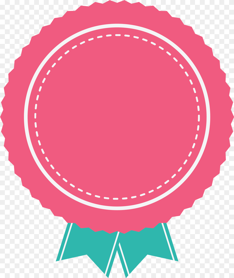 Circle Badge Pink Badge With Green Ribbon Put Pants On Today Ribbon, Oval, Logo, Symbol, Home Decor Free Transparent Png