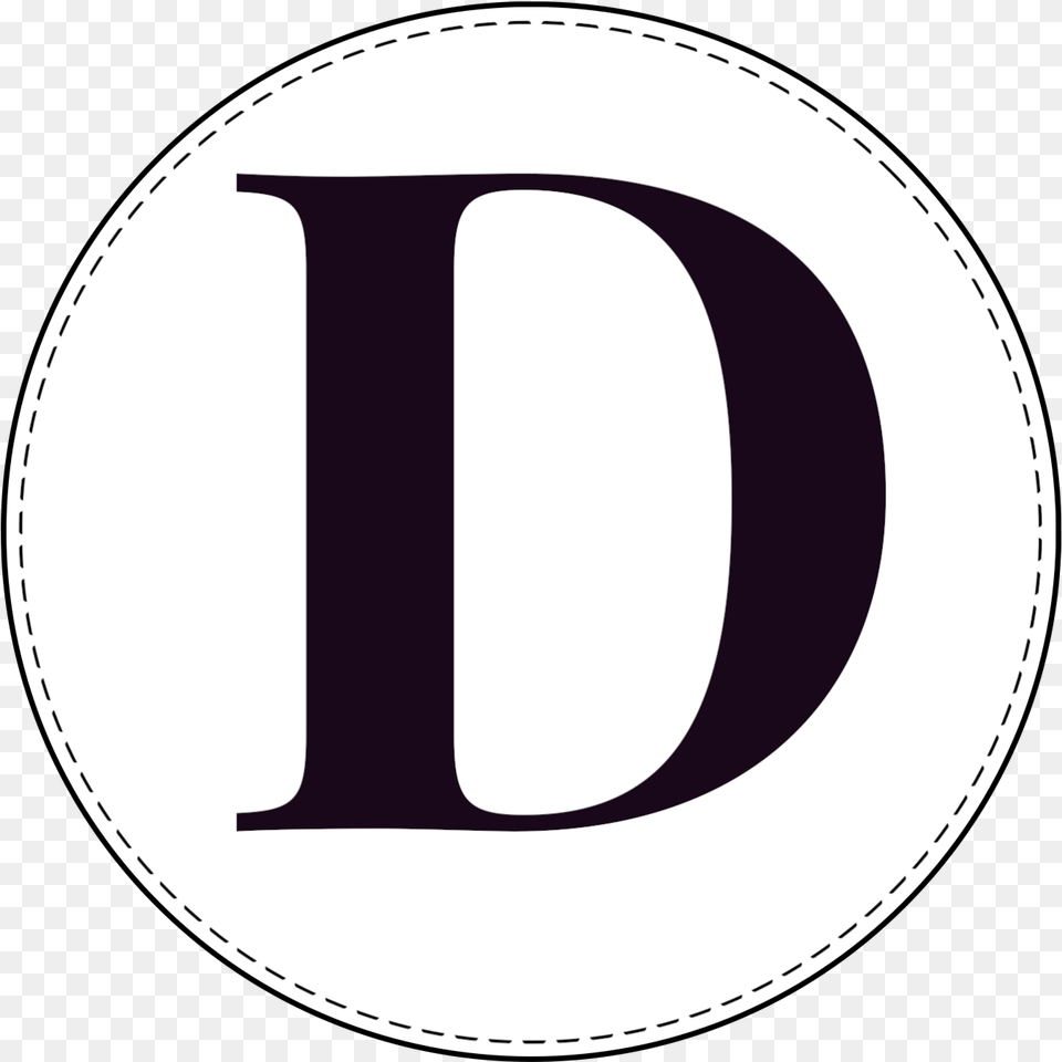 Circle Banner Letter D Letter D In A Circle, Text, Number, Symbol, Disk Free Transparent Png