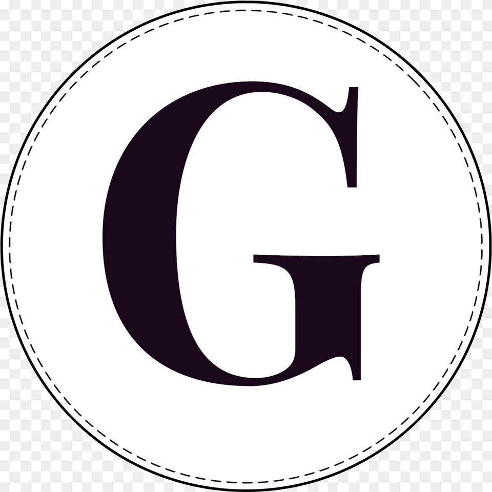Circle Banner Letter G Emblem, Symbol, Logo, Number, Text Free Transparent Png