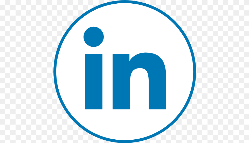 Circle Blue Linkedin Graphic Linkedin Icons Circle Linkedin Icon Blue, Logo, Disk Free Transparent Png