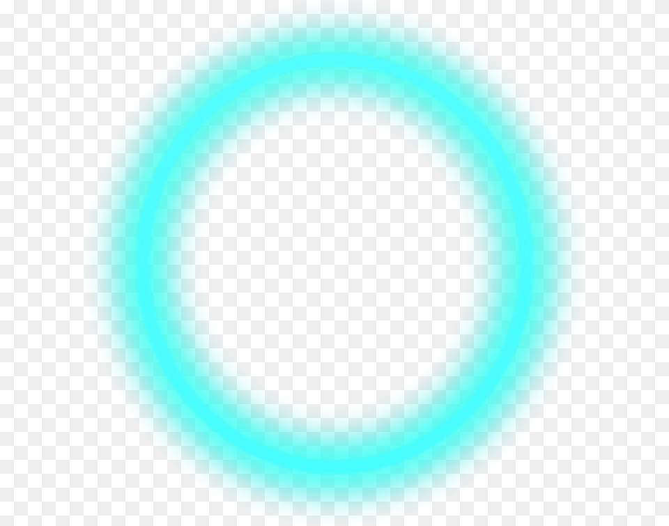 Circle Blue Neon Remixit Trending Trendingstickers Circle, Turquoise, Water, Plate Free Png Download