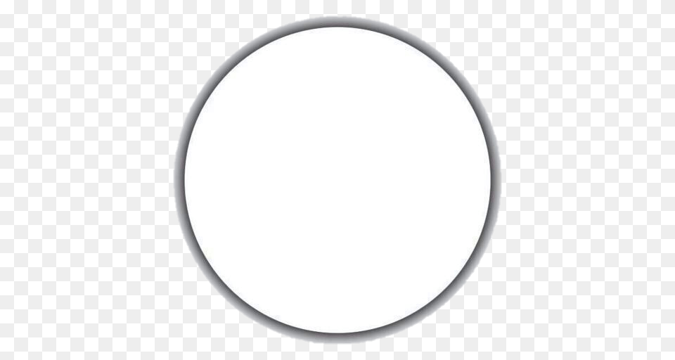 Circle Button Frame White Grey Metal, Oval, Astronomy, Moon, Nature Free Png Download