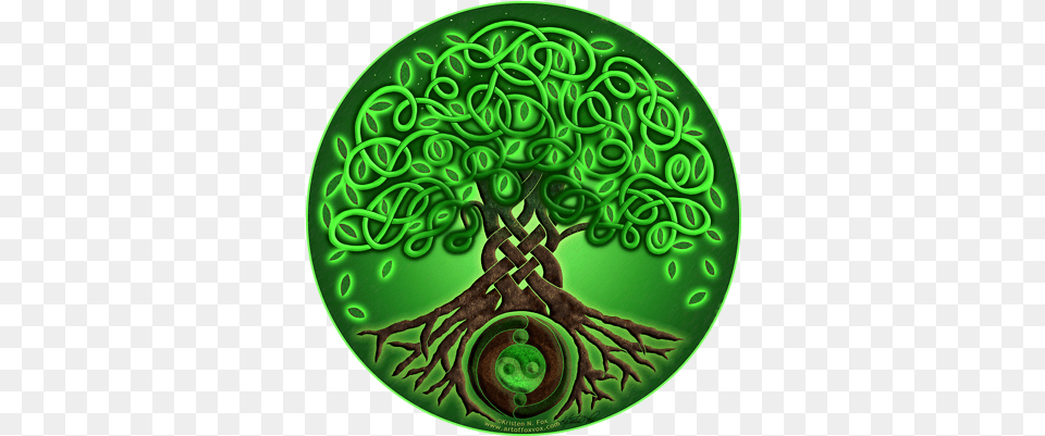 Circle Celtic Tree Of Life Green Air Element Celtic Tree Of Life Green, Pattern, Birthday Cake, Cake, Cream Free Transparent Png