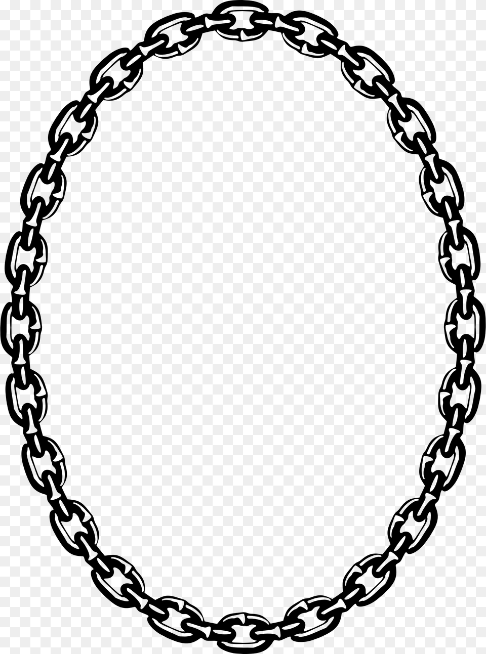 Circle Chain Vector, Gray Free Png