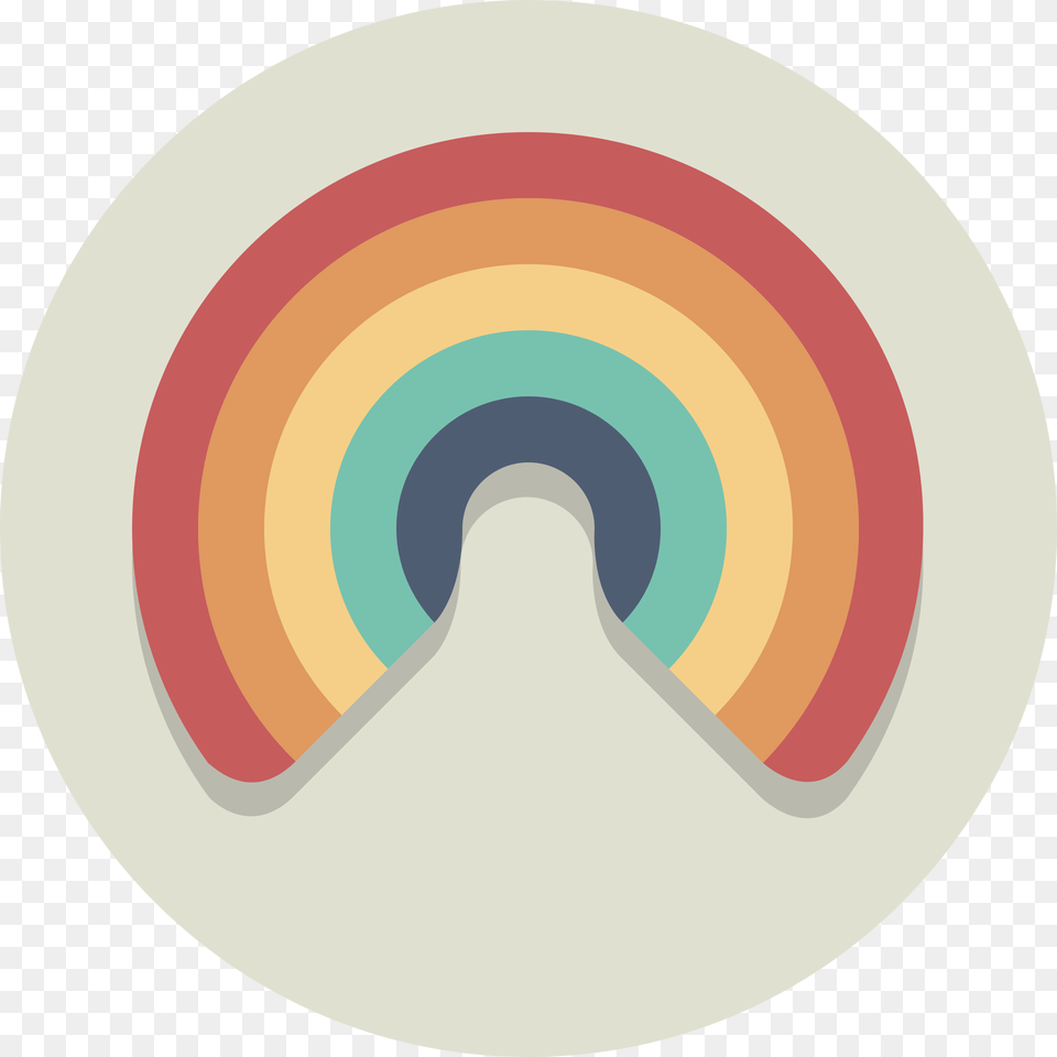 Circle Circle Rainbow Icon, Disk Free Transparent Png