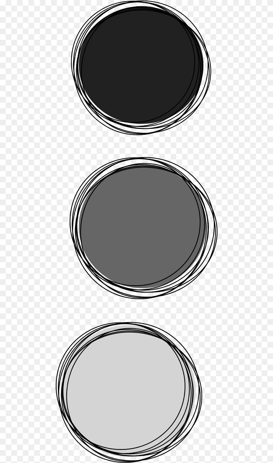 Circle Circles Aesthetic Sticker By White And Black Aesthetics, Oval Free Transparent Png
