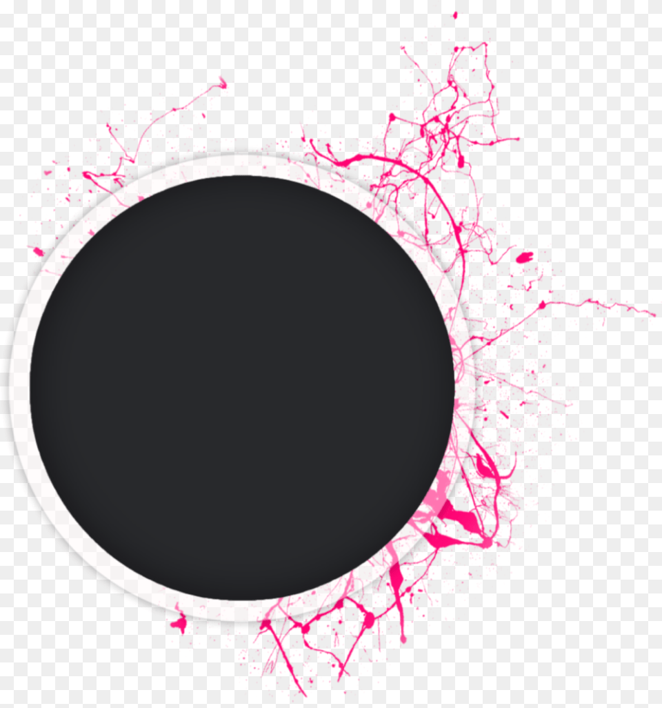 Circle Circles Splash Red Black Circle, Oval Free Png