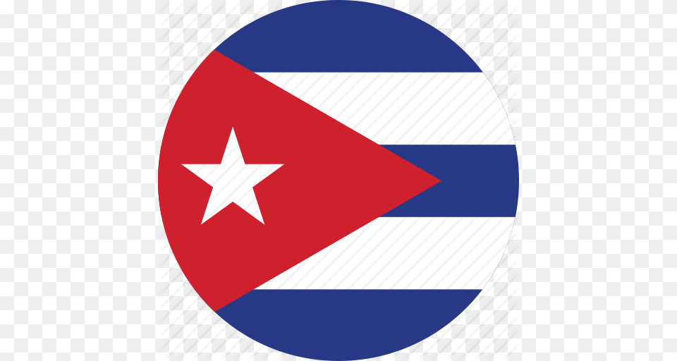 Circle Circular Country Cuba Cuba Flag Flag Flag Of Cuba, Star Symbol, Symbol, Logo Free Png