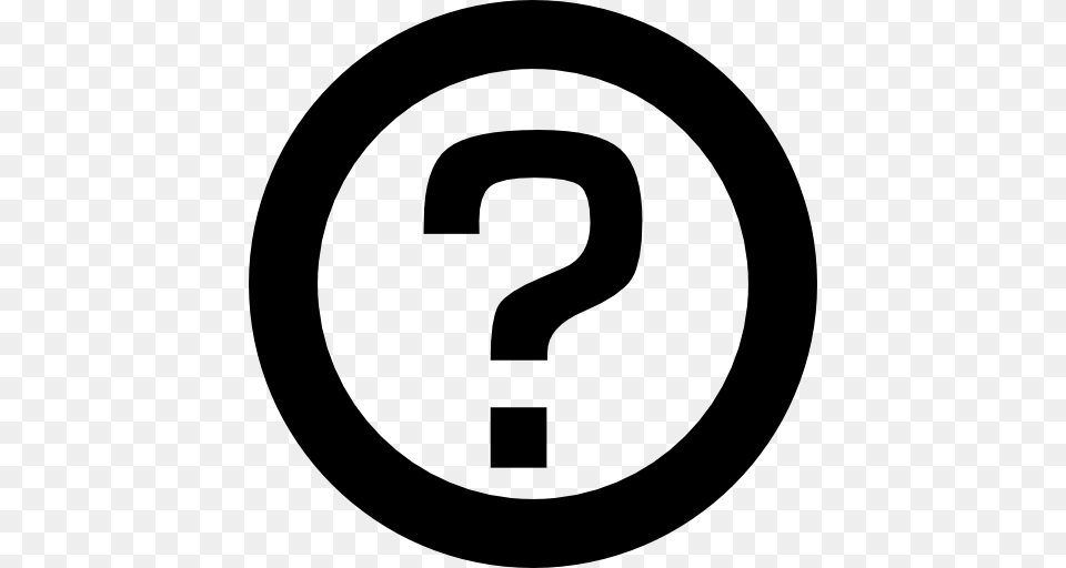 Circle Circular Symbol Faq Question Mark Sign Essentials, Gray Free Png