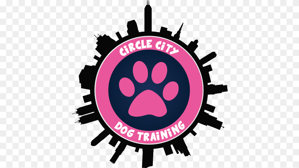 Circle City Dog Training In Home Dog Training In Indianapolis Dot, Logo, Sticker, Purple, Symbol Free Png
