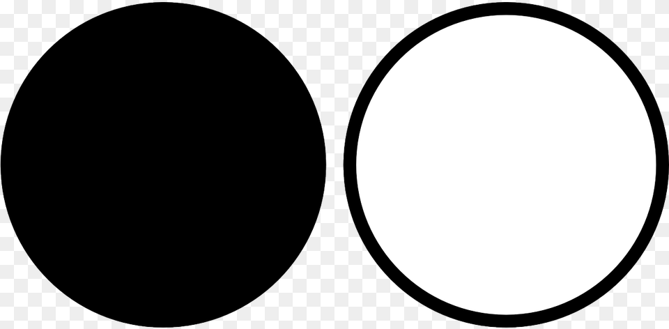 Circle Clipart Black And White, Oval Png Image