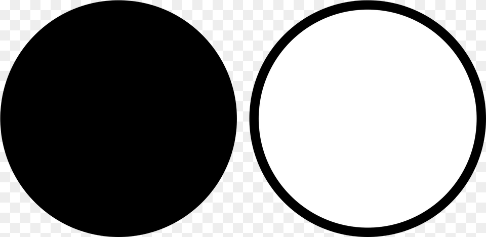 Circle Clipart Black And White Black And White Circle Clip Art, Astronomy, Moon, Nature, Night Free Png