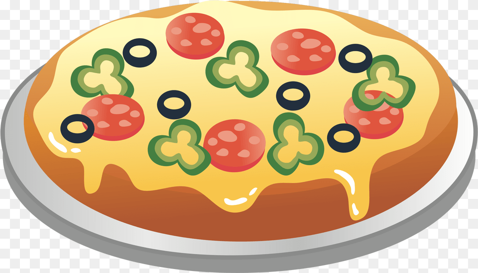 Circle Clipart Pizza Transparent For Small Clip Art Pizza, Food, Meal, Birthday Cake, Cake Free Png