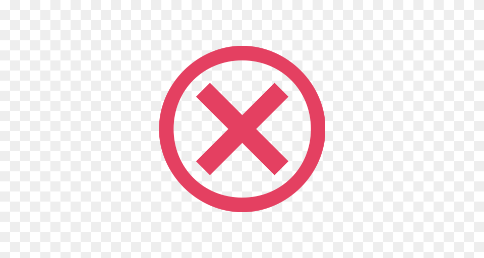 Circle Close Cross Delete Incorrect Invalid X Icon, Sign, Symbol Png Image