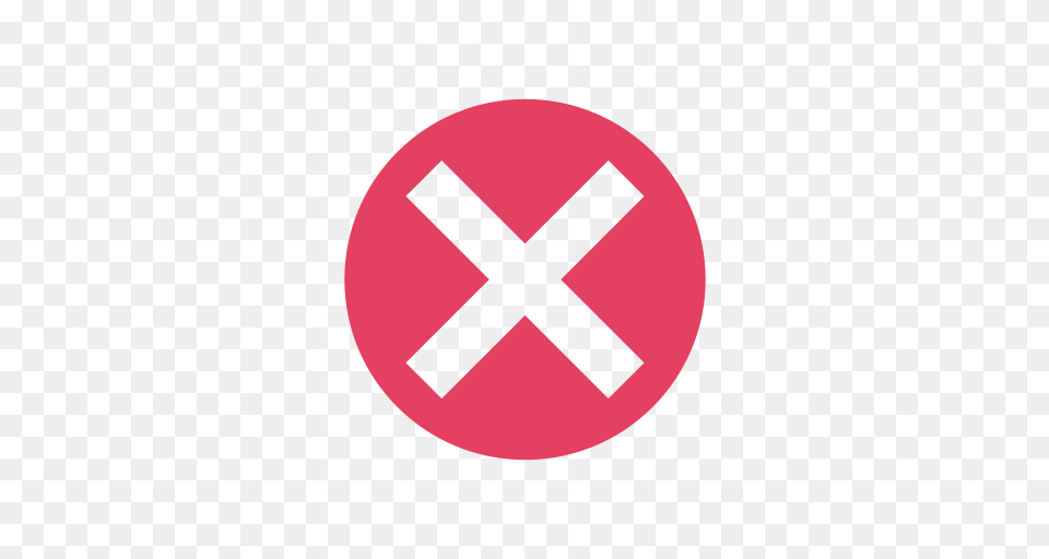 Circle Close Cross Delete Incorrect Invalid X Icon, Sign, Symbol, Disk Free Png