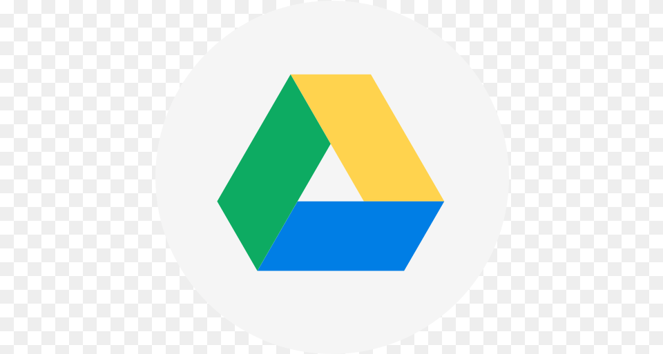 Circle Cloud Storage Drive Logo Of Google Drive, Triangle, Disk Png