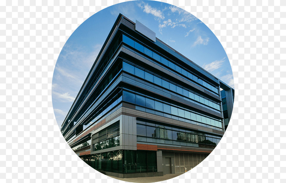 Circle Commercial Office Low Rise Building, Architecture, Office Building, City, Urban Free Png