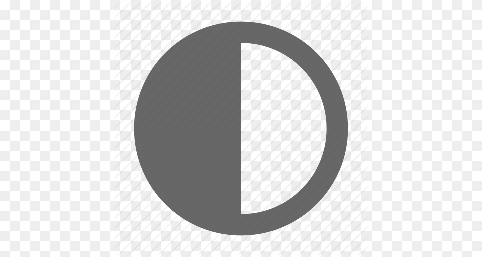 Circle Contrast Highlight Semicircle Shadow Icon, Symbol Free Png Download