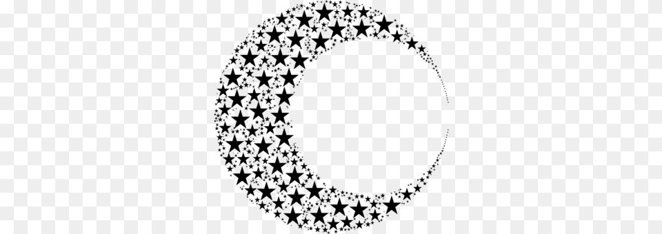 Circle Crescent Moon Point Geometry, Gray Free Png Download