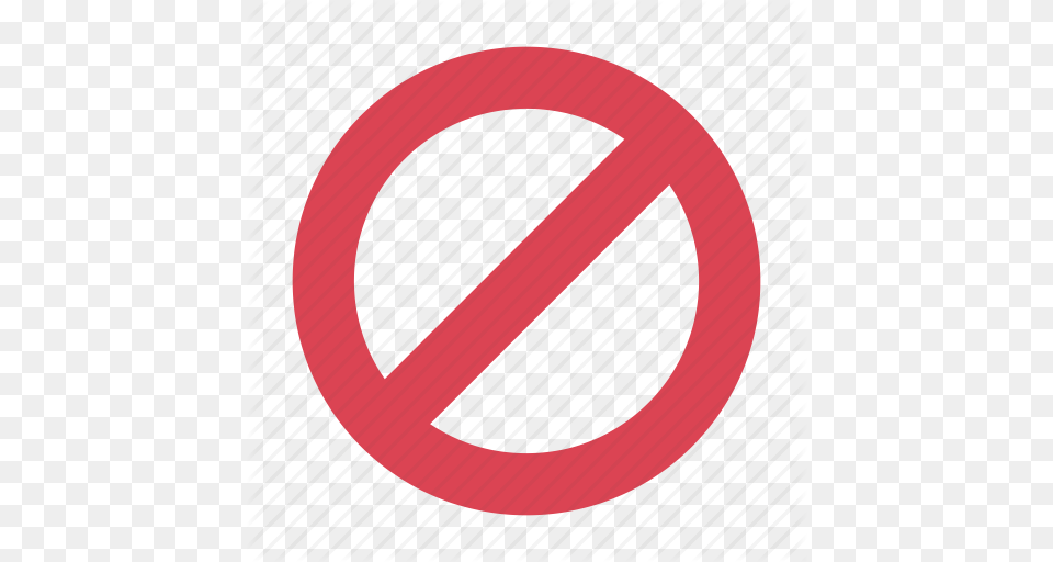 Circle Crossed Forbidden No Prohibited Red Stop Icon, Sign, Symbol, Road Sign, Disk Free Transparent Png