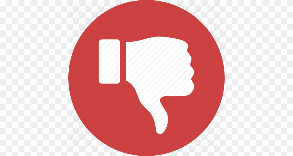 Circle Dislike Down Hate Red Reject Thumbs Icon, Logo Free Transparent Png