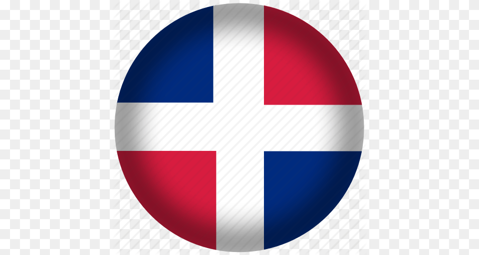 Circle Dominican Republic Flag World Icon, Sphere, Logo, Ping Pong, Ping Pong Paddle Png Image