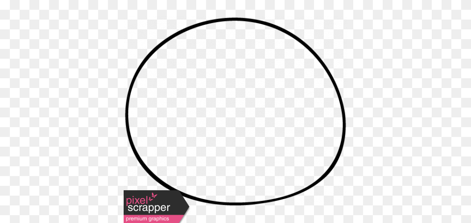 Circle Doodle Template Graphic, Oval Free Png