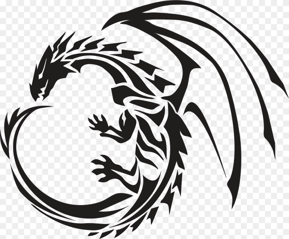 Circle Dragon Tattoo, Person Free Png Download