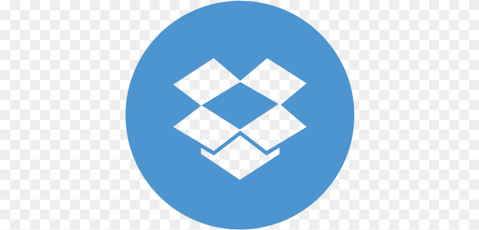 Circle Dropbox Icon Dropbox Icon Circle, Recycling Symbol, Symbol Free Png Download