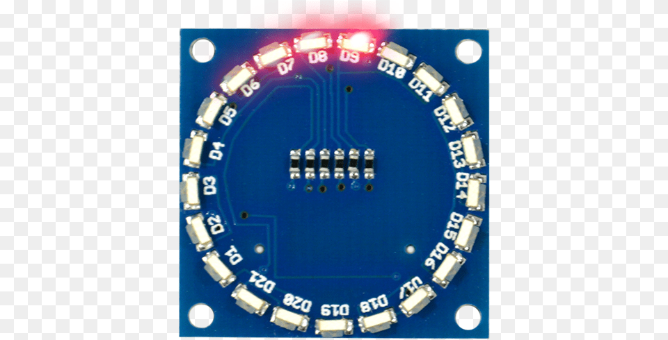 Circle Edge Led Tinyshield Arduino Nano With Caoacitive Touch Sensor, Electronics, Hardware Png Image