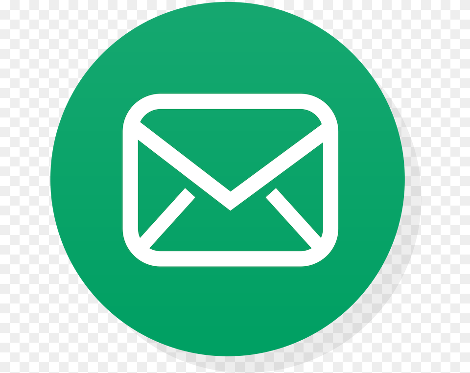 Circle Email Icon, Envelope, Mail, Disk Free Transparent Png
