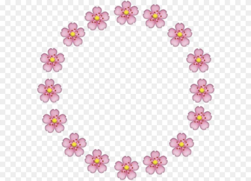 Circle Emojicircle Flowercircle Tumblrcircle Flowers Iphone Aesthetic Emojis, Anemone, Flower, Petal, Plant Png