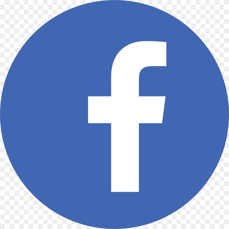 Circle Facebook Icon Facebook Icon For Gmail Signature, First Aid, Symbol, Text, Number Png Image